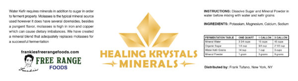 Water Kefir Minerals