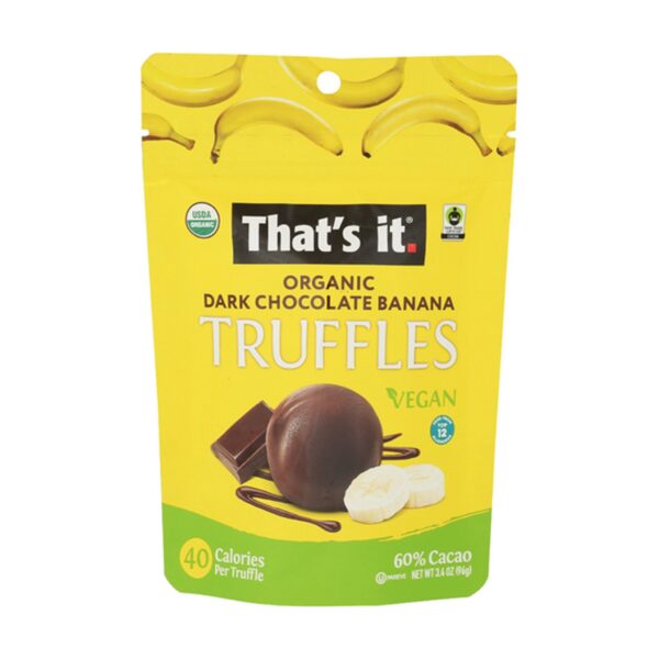 CocBananaTruffls.8.39 Organic Chocolate Truffles
