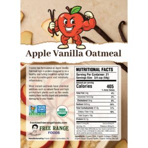 applevanilla Apple Vanilla Instant Oatmeal with Collagen Protein